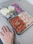 알탕 캠핑 음식 밀키트 알 곤이 1kg : 고기바다냉장고