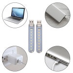 미니 휴대용 LED USB 조명 독서용 야간 흰색 5V 전원 3000K-7000K PC 모바일 파워 뱅크 24LED : CNE
