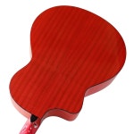 통키타 입문용통기타 통기타독학 통기타줄 단단한 스프루스 탑 레트로 헤드 어쿠스틱 기타 40 인치 컷웨이 디자인 고광택 포크 일렉트릭... 