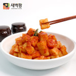 새벽팜 깍두기 1kg 국산 전라도김치 : 새벽팜