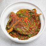 여수 20년반찬맛집 국산100% 깻잎김치 주문 양념깻잎장아찌 500g : 오팜 착한농장 장터