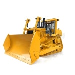 1/14 JDM 98 DXR2 금속 유압식 RC 불도저 AT9 조립 페인트 모델, 라디오 사운드 라이트 모터 TH18486 포함, 재고 있음 : 에이오케이몰