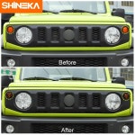 스즈키 jimny jb74 2019+ 용 샤인카 램프 후드 스즈키 jimny 2019+ 용 자동차 방향 지시등 램프 보호기 커버 액세서리 : sellgo