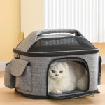 돔형이동장 강아지 고양이 이동가방 켄넬 케이지 산책 기내용 앞가방 휴대용 통기성 : 수블리글로벌