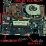 레노버 IdeaPad G50-30 G50-45 노트북 컴퓨터 마더 보드. 인텔 CPU 및 GT820M 1GB-GPU.NM-A311.free 라디에이터 : 데반스