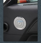 샤인카 인테리어 몰딩 스테인레스 스틸 오디오 스피커 자동차 도어 확성기 커버 스티커 ford mustang 2015 2016 2017 2018 : sellgo