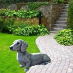 마당조형물 래브라도 동상 장식 애완견 조각 수지 공예 예술 동물 야외 마당 잔디 정원 홈 인테리어 : 시아직구대행