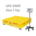 GPS-2000F 파렛트 플렛폼 2000kg/1kg 지테크인터내셔날 2톤 톤백저울 충전겸용 국산 농업용 수매용 산업용 옥외용 이동형 : 더조은계측저울