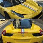 페라리 458 자동차 스티커 F430 후드 488 599 F8 F12 수정 이탈리아어 장식 라떼 : 아호구대