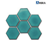 엠브라 AMBRA 모자이크타일 6624 / CRYSTAL GREEN GLOSSY / 95 x 110 HEXAGON : SS홈센터