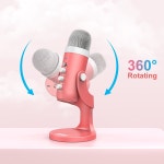 ZealSound-USB 콘덴서 컴퓨터 마이크 PC PS4 PS5 용 게이머 녹음 헤드폰 출력 360 회전 : 가온몰.