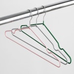 세탁소 철제 색상 깔끔 슬림 옷걸이 5P (대) : 아우상회