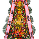 결혼식 개업 꽃배달서비스 4단 축하화환 : 사팔플라워