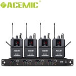 ACEMIC EM-D04 무선 인이어 모니터 시스템 IEM 바디팩 귀 모니터링 무대 공연 복귀용 : 가온몰.