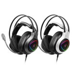 앱코 HACKER N950 하드웨어 EQ 가상 7.1 RGB 진동 게이밍 헤드셋 블랙 : 네모아이티
