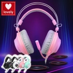 컴퓨터 게이밍 헤드폰 편안한 PC방 헤드셋 수업용 게임용 유선 헤드셋 : 라블리컴퍼니
