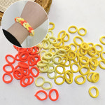 DIY 작은 고무줄 머리끈 헤어 밴드 로프 커플 우정 팔찌 만들기 취미 공예 키트 : 달달점방