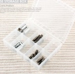 러브유어패밀리 13.5x10cm 10칸 볼트 정리함 나사 보관함 투명 수납 케이스 P0075 : 오늘도 우리집