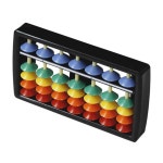 미니 주판 초등학생 주산 암산 어린이 수셈판 주산판 셈놀이 교구 연산 학습 무지개색 : CSMall