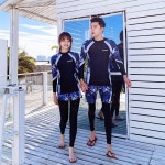 커플 래쉬가드 빅사이즈 수영복 서핑 긴팔 세트 래시가드 신혼여행 워터파크 : LOUIS MALL