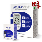 아큐라 혈당시험지 200매 ACURA 플러스 뷰 개인용 혈당검사지 50매 x 4박스 : 메디컬샵