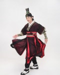 한복남 [졸업사진 한복대여]캐릭터한복 드라마 사극 붉게 물든  블랙  무사한복 한복대여 : HANBOKNAM