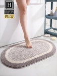 화장실 발 매트 둥근 바닥 두꺼운 흡수성 욕실 미끄럼 방지 문 침실 침대 옆 기계 빨 : JS12
