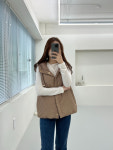 23SS 막스마라 JSOFT 제이소프트 리버시블 워터프루프 베스트 재킷 085 카멜 : 이태리 코디언니