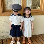 [아이뚜]당일&예약  썸머세라카라남매룩-아동 유아 여아 남아 키즈 상하세트 원피스 상하복 : 아이뚜