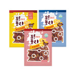 오블리 치즈버거 100g 애완 강아지 노즈워크 산책 외출 휴대용 훈련 간식 양고기오리연어 : 아지유통