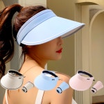 그란데로자 여성창모자 돌돌이썬캡 접이식 나들이 모자 : 그란데로자