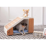 TB바우하우 원목 하우스 헤드 바디 (재고떨이) 강아지 고양이 숨숨집 지붕 빈백 보금자리 : 러브펫츠