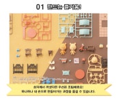 반다이 하코룸 쌍둥이방, 욕실키트, 키친다이닝 만들기 세트 미니어쳐 소품 : 어린이스토리