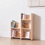 삼나무 원목 책꽂이 선반 장식장 나무 수납함 원룸 아이방 좁은 집 공간 가로 낮은 틈새 협탁 교구함 사무실 오피스 와이드 전면 우드 미니... 