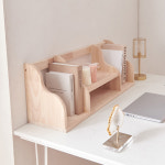 HYR73F 800 원목 4칸 선반 책꽂이 고무나무 : 히트가구