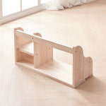 HYR73E 600 원목 3칸 선반 책꽂이 고무나무 : 히트가구