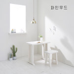 미니 네모 소나무원목 식탁(의자미포함) : 파인우드