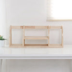 HYR73F 800 원목 4칸 선반 책꽂이 고무나무 : 히트가구