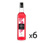 1883 로즈 시럽 1000ml 6개 라떼 홈카페 커피 칵테일 카페 : 투고팩