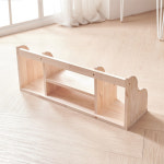 HYR73F 800 원목 4칸 선반 책꽂이 고무나무 : 히트가구