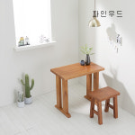 미니 네모 소나무원목 식탁(의자미포함) : 파인우드