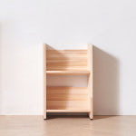 삼나무 원목 책꽂이 선반 장식장 나무 수납함 원룸 아이방 좁은 집 공간 가로 낮은 틈새 협탁 교구함 사무실 오피스 와이드 전면 우드 미니... 