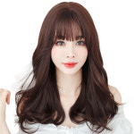 하이유니 엘레강스 펌 웨이브 헤어 긴머리 통가발 가발 49cm + 가발망 + 거치대 세트 : 하이유니 쥬얼리