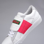 여자스니커즈 실버 화이트 글리터 천연가죽 WAAW 아르티펙스 : 와우스니커즈