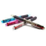 크라운 유성펜 키넥스 4색 (0.7mm) 멀티펜 다색펜 : 오피스24