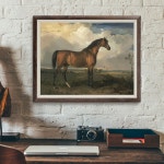 말그림 팔마도 출세운 삼마도 돈 들어오는 풍수 인테리어 초상화 포스터 승마 예술 인쇄 빈티지 종마 동물 캔버스 회화 농가 벽 홈 장식 : 휴잇스토어