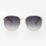 투톤 금테 선글라스 빅사이즈 UV 자외선 차단 다각 메탈 H5474 : 아이러브안경