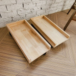 우드 이동식 본체 받침대 하단 트레이 공간활용 틈새 사무실 오피스 책상 밑 숨김 연장 고정 바퀴 회전 컴퓨터 데스크탑 수납 캐리어 선반 홀더... 