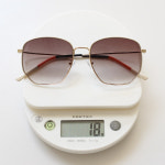 투톤 금테 선글라스 빅사이즈 UV 자외선 차단 다각 메탈 H5474 : 아이러브안경