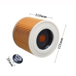 호환 Karcher 진공 청소기용 공기 먼지 필터 예비 부품 카트리지 HEPA WD2250 WD3.200 MV2 MV3 WD3 교체 액세서리 : 신고래상